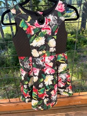 Pippa & Julie Black Dress with Subtle Logo Detail
